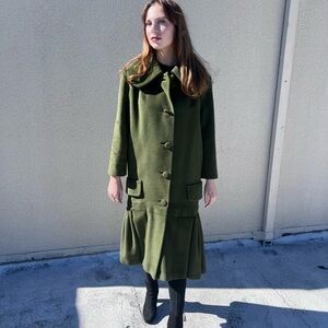 Vintage Lilli Ann Green Coat